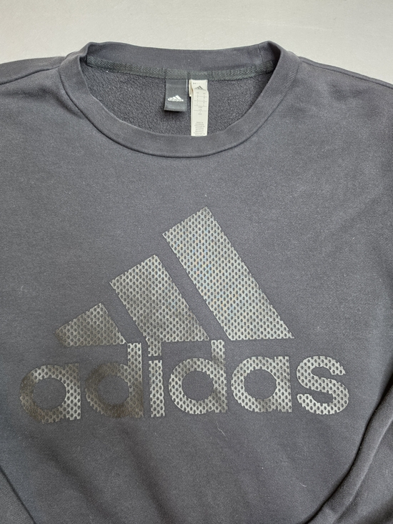 adidas Other - Adidas‎ Grey Logo Crewneck Sweatshirt - Large